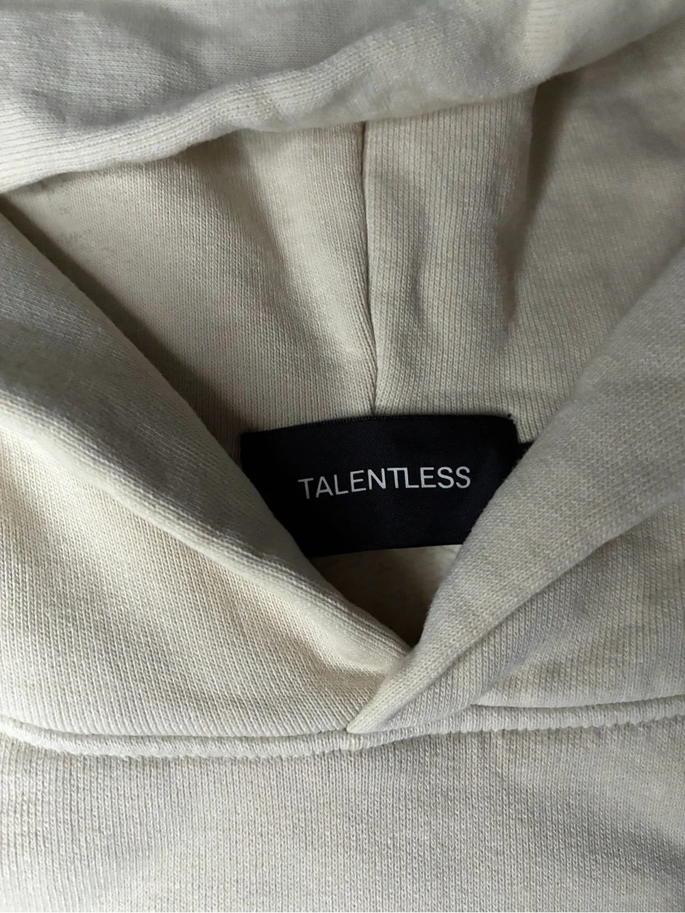 🆕 NWOT TALENTLESS Circle Logo Embroidered Hoodie Black Size Small_9